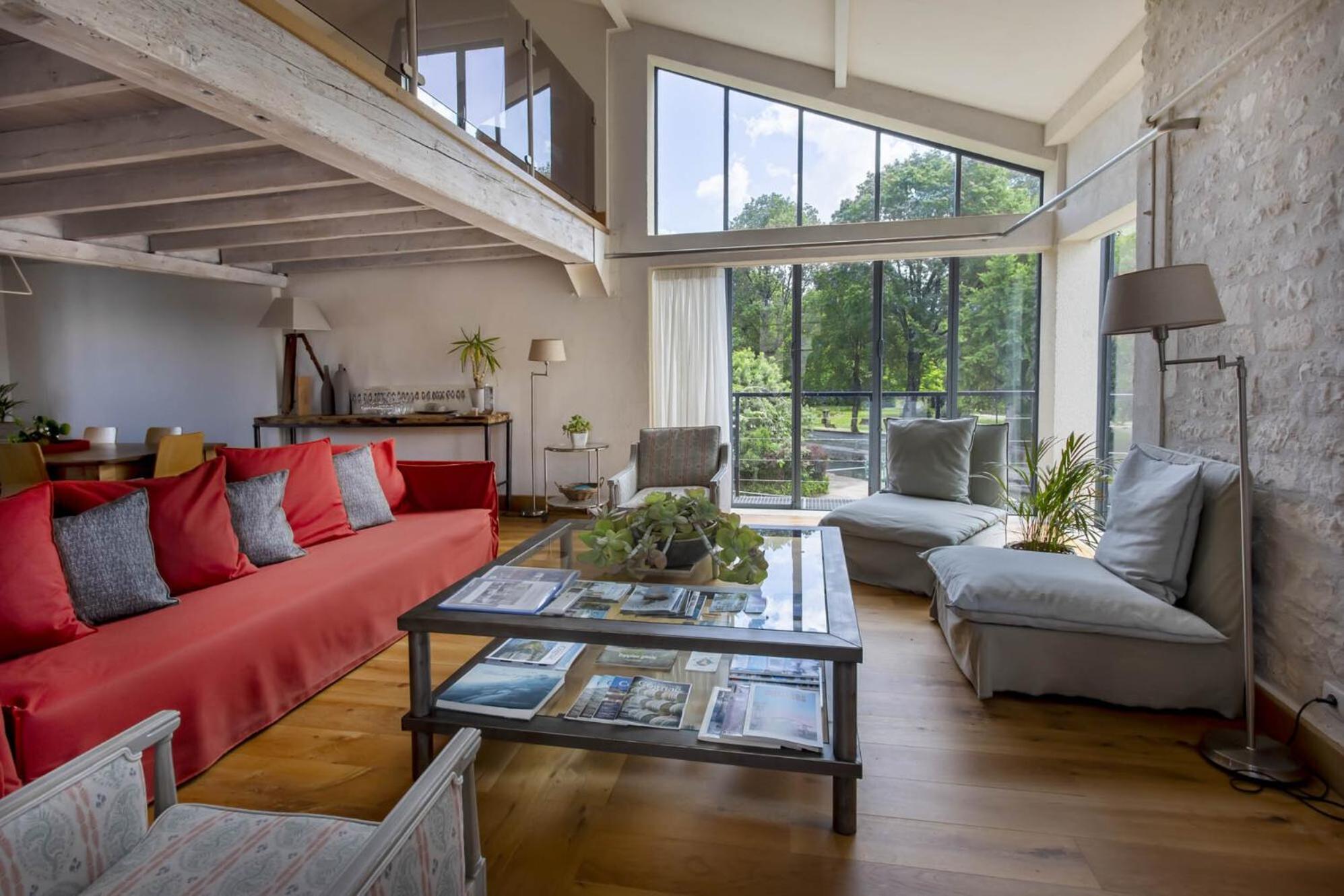 Апартаменты Quai 3 Loft Moderne Et Lumineux Les Pieds Dans L'Eau Жарнак Экстерьер фото